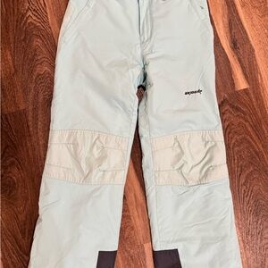 Girls mint color ski pants